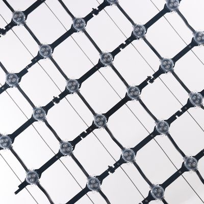 Outdoor 30mm Flexible LED Mesh Display Screen for Glass Curtain Building 1000mm*1000mm Ukuran layar 50000 Jam Umur