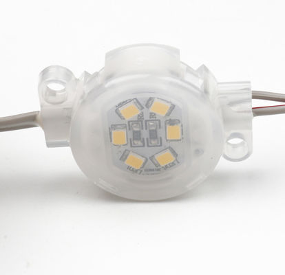 Sumber cahaya titik piksel tahan air 30mm SMD5050 IP67 DC12V Tegangan untuk bangunan luar