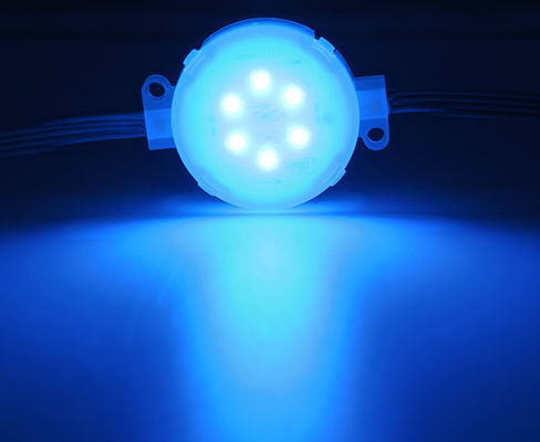 SMD5050 1.5W RGB LED Pixel Point Light untuk Pencahayaan Luar 50mm Bangunan Rumah IP67 Waterproof 24V