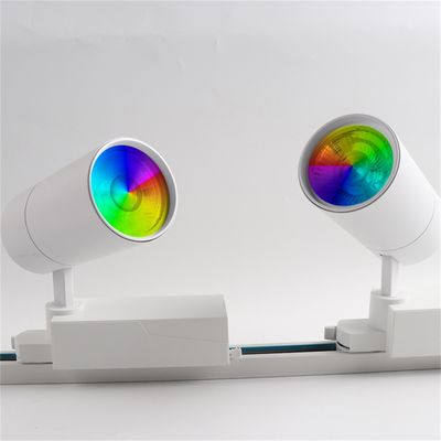 Modern Rail Lighting System LED Track Light dengan 40W RGBW 2000LM Aluminium Alloy Angle Adjustment