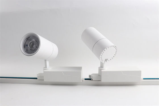40W RGBW Magnetic Track Light, Magnetic Rail Cob Spotlight dalam Desain Surface Mounted