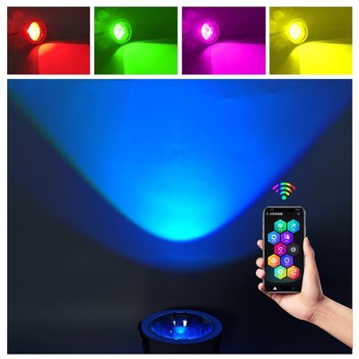 Wifi LED Smart Recessed Downlight Permukaan Disesuaikan Dipasang 400LM SPI USC2904 Lampu Magnetik Indoor