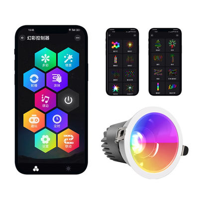 Adjustable Indoor Spotlight 20W Circular Color Lighting with Frequency 50-60Hz