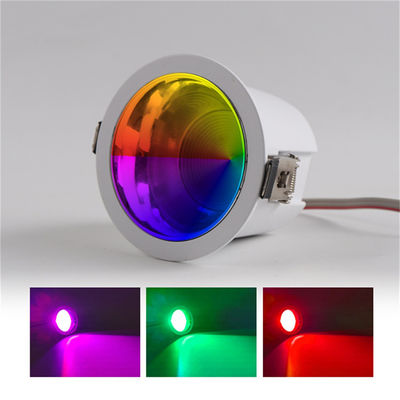 Indoor Multi-Mode Color 60W RGBW LED Downlight with GU10 MR16 Lampholder and AC100-240V Input Voltage