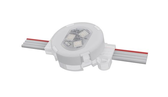 Lampu Natal Permanen Liburan Led Smd3535 DMX 512 12V RGB Digital 30mm Adresable Led Pixel Point Light