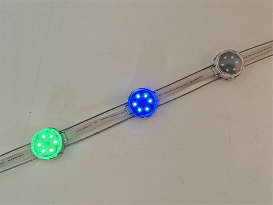 Natal LED Pixel Point Lighting Lampu 2835 30mm 12V Aluminium Profil Luar Ruang Permanen Programmable Lighting Track