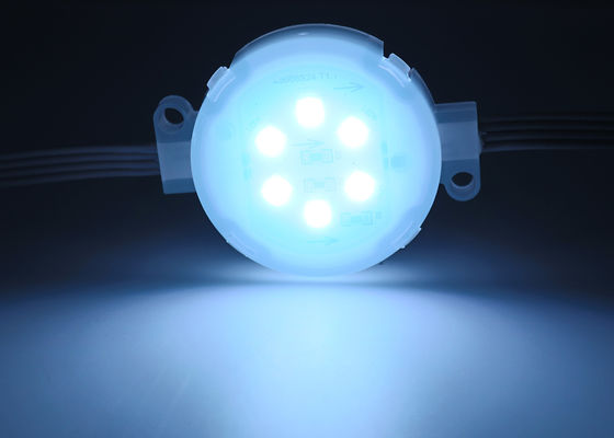 Lampu Pixel LED Luar Ruangan 24V yang Dapat Diprogram untuk Titik Hiburan, Lampu String LED Rgb Diameter 50mm