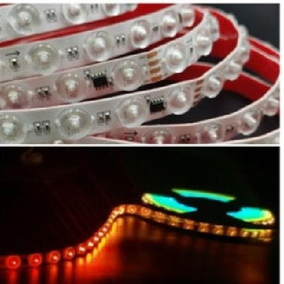 24V Input Voltage LED Strip Light dengan kecerahan tinggi dan disesuaikan Putih Hijau Merah