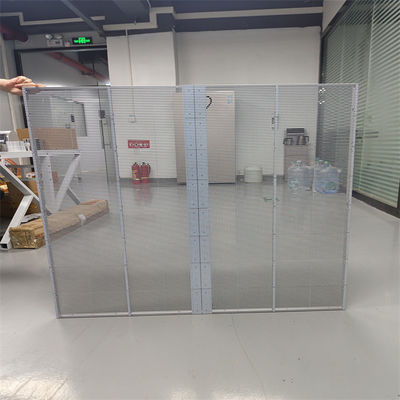 Transparent Led IP67 RGB P2.6 Grille Mesh Screen Indoor Shop Window Advertising Curtain Outdoor Transparent Screen