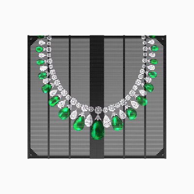 High Protection Level LED Grille Window LED P3.91 Advertising Display with Stable Performance and High Transparency