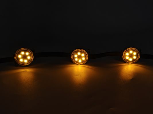 24V Smart RGB LED Pixel Lampu Natal Navidad Outdoor Holiday Lampu P67 PC Tubuh Permanen Liburan