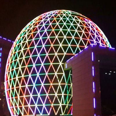 Lampu Titik Piksel Permanen DMX 20mm DC12V Lampu Natal LED RGB