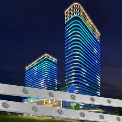 30mm 24V RGB LED IP67 Outdoor Programmable Point Lights untuk Landscape