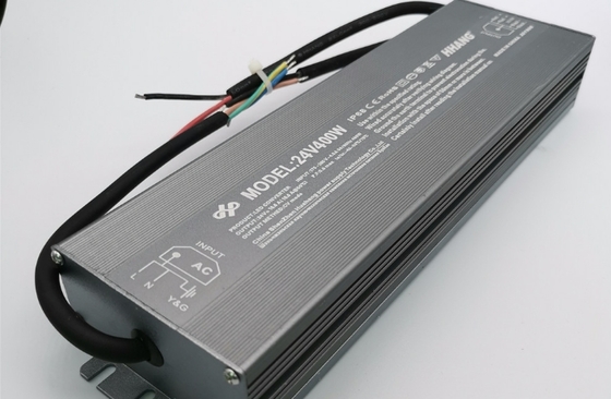 Waterproof Led Driver 400W 12V 24V Tegangan Konstan IP67 Led Transformer