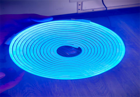 Lampu Strip LED Fleksibel Neon DC12V Warna Penuh RGB Kecerahan Tinggi Untuk Pencahayaan Pita Dinding Fleksibel