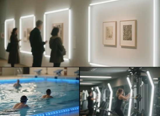 COB High Lumen High Brightness 5V 12V 24V 220V 2700k-6500k LED Strip Light LED Tape Light untuk Rumah Hotel Kantor