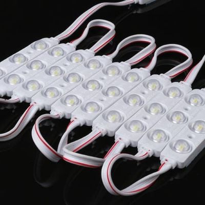 Modul LED Injeksi 3 Lampu SMD 2835 DC12V 1.5Watt IP65 Tahan Air Lampu Belakang Dekoratif untuk Tanda Huruf Kotak Lampu Iklan
