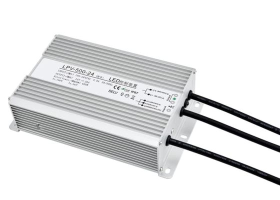 Catu Daya Switching Input Tahan Air 12V/24V/36V/48V 350W IP67 Output untuk Lampu LED Luar Ruangan