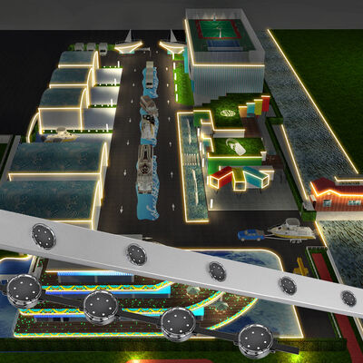 40mm DMX512 DC24V Pemrograman Lampu Pixel LED untuk Aplikasi Waterproof Luar Ruang