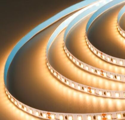 Densitas Tinggi 480leds Efisiensi Tinggi 24V IP67 Warm White 2700K Dot Free 8mm COB LED Strip Light Kit untuk Langit-langit Taman Rumah