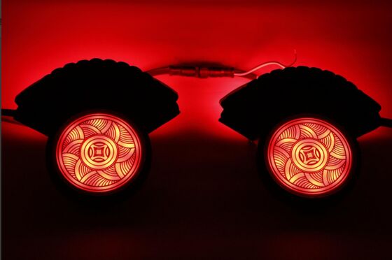 Pabrik Jual Langsung Lampu Fairground Berkualitas Tinggi 50mm DC24V IP67 RGBW Led Point Lampu Taman Hiburan Lampu Led