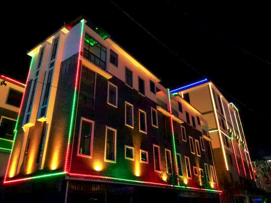 Smart Wifi Controller Waterproof IP67 RGBW 12V 30mm Outdoor Led Strip Outside Programmable Decorative Light Lampu Lanskap