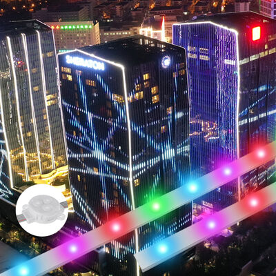 Pemasaran Langsung Lampu Natal Luar Ruangan Permanen Profil Aluminium RGB yang Dapat Diatasi 30mm Tahan Air IP67