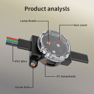 Hot Product LED cerdas RGBW Sumber Cahaya Titik Berwarna-warni Waterproof Lampu Telkomsel APP Kontrol Suara IP67