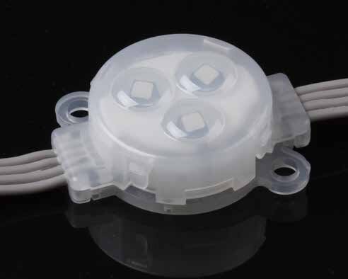 Harga Pabrik Lampu Titik LED RGB Luar Ruangan Warna Penuh 30mm DC12V Lampu Piksel LED Tahan Air IP67