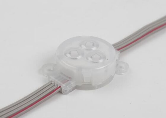 Lampu Titik LED RGB Luar Ruangan 30mm DC12V IP67 Tahan Air Lampu Piksel LED