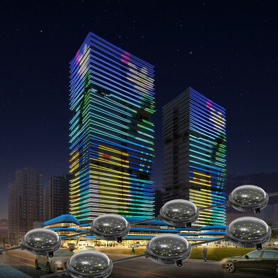 IP67 Waterproof High Brightness RGB LED Point Light dengan Kontrol DMX512 untuk Pencahayaan Luar Ruang