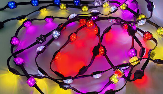 IP67 Waterproof 25mm PC LED Point Light Lampu tenda Dekoratif, Kecerahan Tinggi Festival Lampu Lingkungan Disesuaikan