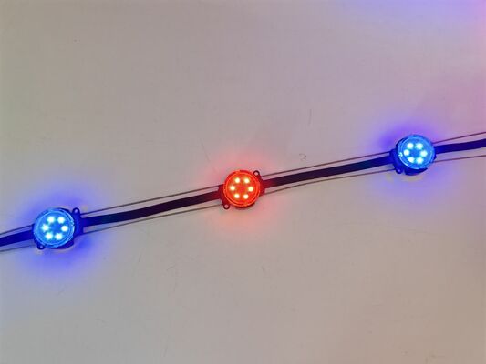 30mm RGBW LED Pixel Light IP67 Waterproof DC12V Outdoor Point Light untuk Fasad Bangunan