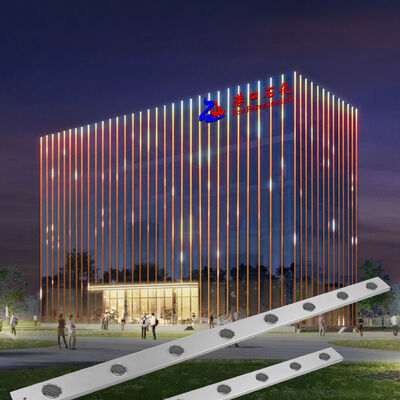 Lampu Titik LED RGBW Warna Penuh 50mm DC24V IP67 Tahan Air untuk Dekorasi Dinding Luar Ruangan