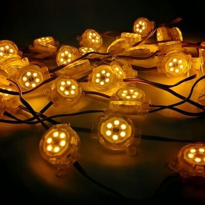 Bahan PC 30mm 12V SMD2835 IP67 Waterproof Flexible Lighting Lampu Titik LED