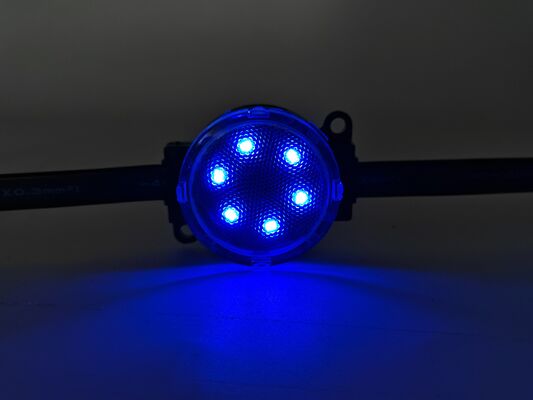 Lampu Titik LED 50mm Tahan Air IP67 24V dengan Kontrol DMX512 untuk Pencahayaan Fasad Luar Ruangan