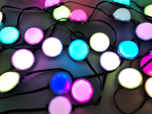 Lampu Titik LED Tahan Air 80mm | IP67, Warna RGBY, Casing PC untuk Pencahayaan Bangunan Luar Ruangan