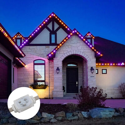 DC48V 40mm RGB Full Color LED Point Light IP67 Waterproof untuk dekorasi dinding luar ruangan