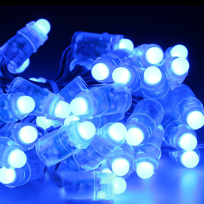 Biru IC16716 9mm 0.1W String Lampu Led Beralamat