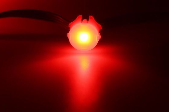 PC Shell IP67 0.3W 100LM / W 20mm Lampu LED Pixel RGB