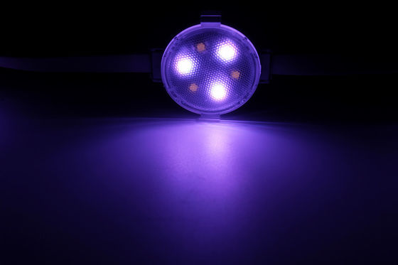 120 ° Sudut PC Shell 1W 12V 40mm IP65 RGBW LED Pixel