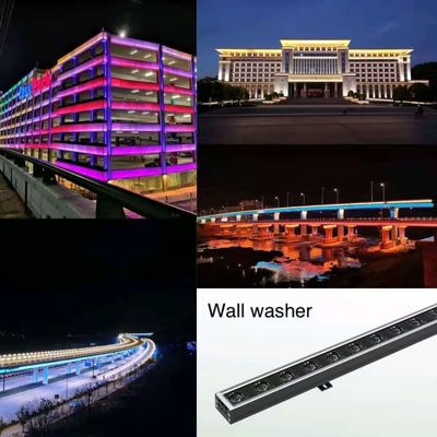 Outdoor 18w 24V IP65 DMX512 LED Wall Washer Light with Customizable Color Temperature