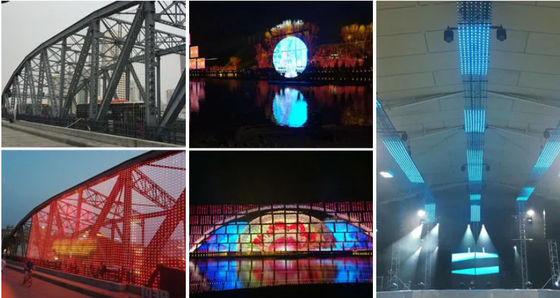 Waterproof SMD3535 5500cd/m2 Led Video Wall Display 256w/m2