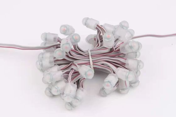 Surat Iklan Miracle Bean Led Pixel String Lights Lubang Pengeboran 9mm IP67