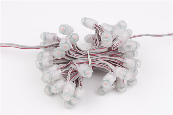 Sign Letter 9mm LED Pixel Light Chip Ganda IP67 0.2W 12V Tahan Air
