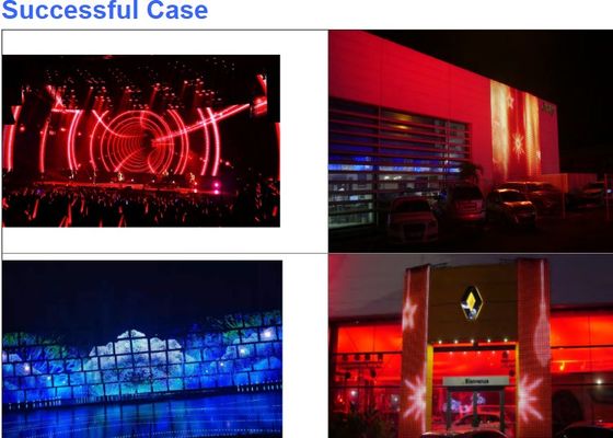 4000nits DMX512 Led Flexible Curtain Screen 204W Outdoor