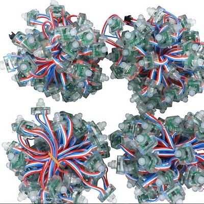 Surat Saluran Persegi LED Pixel String DC5V WS2811 Persegi 12mm Disebarkan